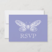 Violet Butterfly UAWG RSVP Karte (Rückseite)