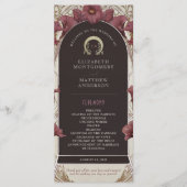 Violet Calla Lilies Hochzeitsprogramm Jugendstil Programm (Vorderseite)