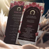 Violet Calla Lilies Hochzeitsprogramm Jugendstil Programm