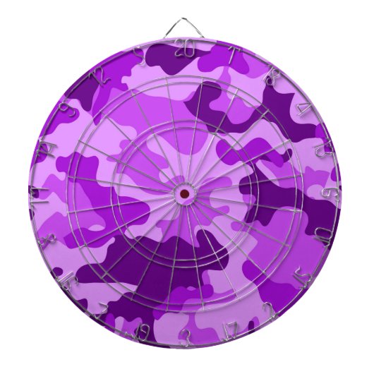 Violet Camouflage Dartboard Dartscheibe (vorne)