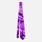Violet Camouflage Neck Tie Krawatte (Rückseite)