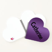 Violet Catherine Heart Notizbuch (Innenseite)