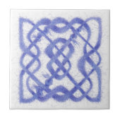 VIOLET CELTIC KNOT 4,25" Keramik Tile Fliese (Vorderseite)