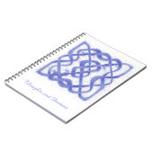 VIOLET CELTIC KNOT 6.5x8.75 Spiral-Notebook Notizblock (Linke Seite)