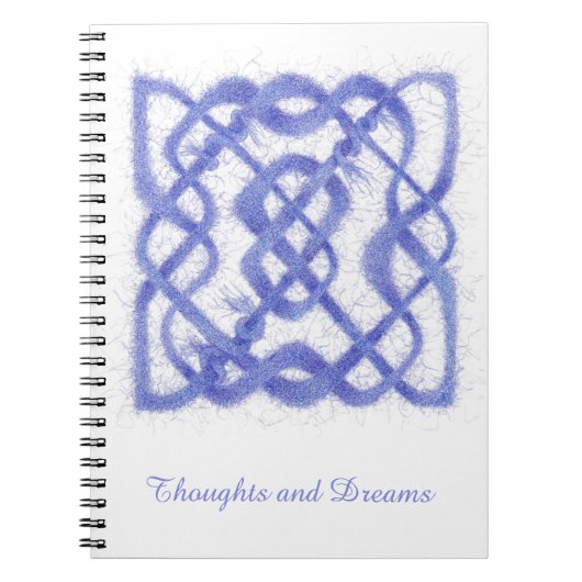 VIOLET CELTIC KNOT 6.5x8.75 Spiral-Notebook Notizblock (Vorderseite)