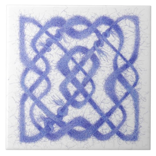 VIOLET CELTIC KNOT 6" Keramik Tile Fliese (Vorderseite)