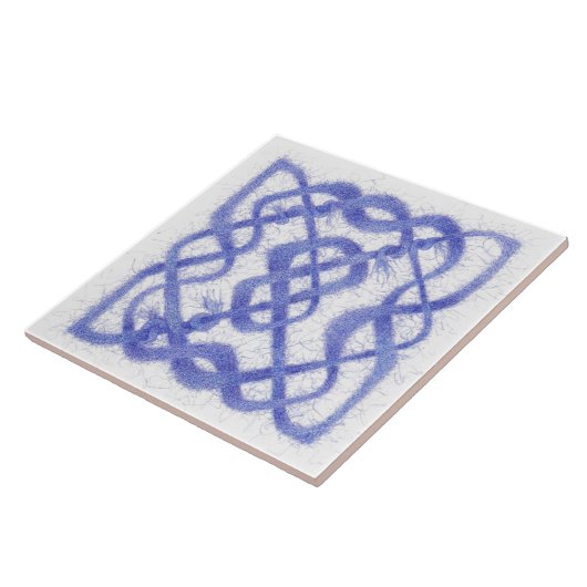 VIOLET CELTIC KNOT 6" Keramik Tile Fliese (Seite)