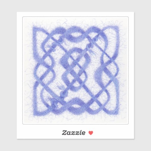 VIOLET CELTIC KNOT 6" Vinyl Sticker (Blatt)