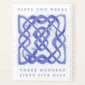 VIOLET CELTIC KNOT 8.5x11 Planer / Kalender (Rückseite)