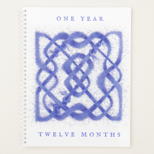 VIOLET CELTIC KNOT 8.5x11 Planer / Kalender (Vorderseite)