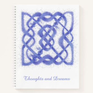 VIOLET CELTIC KNOT 8.5x11 Spiral-Notebook Notizblock