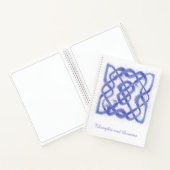 VIOLET CELTIC KNOT 8.5x11 Spiral-Notebook Notizblock (Innenseite)