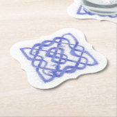 VIOLET CELTIC KNOT Bracket Form Papier-Untersetzer Untersetzer (angewinkelt)