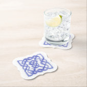 VIOLET CELTIC KNOT Bracket Form Papier-Untersetzer Untersetzer (Vor Ort)