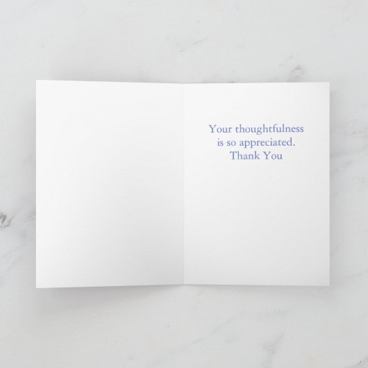 VIOLET CELTIC KNOT Danke Karte (Innenseite)