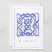 VIOLET CELTIC KNOT Flat Danke Karte (Vorderseite)