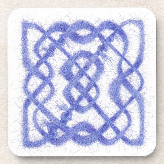 VIOLET CELTIC KNOT Hard Plastic Untersetzer (Vorderseite)