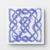 VIOLET CELTIC KNOT Holz Plaque Fotoplatte (Vorderseite)
