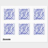 VIOLET CELTIC KNOT Large Square Stickers (Blatt)