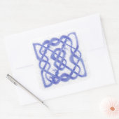 VIOLET CELTIC KNOT Large Square Stickers (Umschlag)