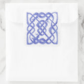 VIOLET CELTIC KNOT Large Square Stickers (Tasche)