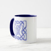VIOLET CELTIC KNOT Navy Combo-Tasse Tasse (Vorderseite Links)