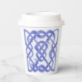 VIOLET CELTIC KNOT Paper Cups Pappbecher (Rückseite)