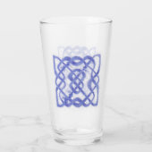 Violet Celtic Knot Pint Trinkglas Glas (Rückseite)