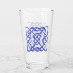 Violet Celtic Knot Pint Trinkglas Glas