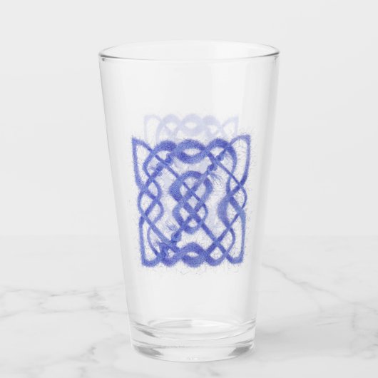 Violet Celtic Knot Pint Trinkglas Glas (Vorderseite)