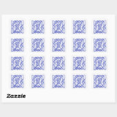 VIOLET CELTIC KNOT Small Square Stickers (Blatt)