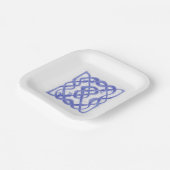 VIOLET CELTIC KNOT Square Paper Teller (Gewinkelt)