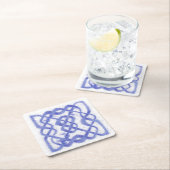 VIOLET CELTIC KNOT Square Paper Untersetzer (Vor Ort)