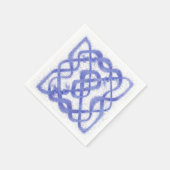 VIOLET CELTIC KNOT Standard Cocktail Papier Napkin Serviette (Ecke)
