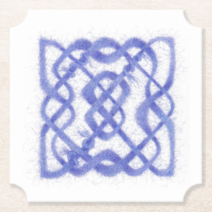 VIOLET CELTIC KNOT Ticket Form Papier Untersetzer
