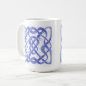 VIOLET CELTIC KNOT Tor Weiße Tasse (Vorderseite Links)