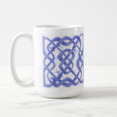 VIOLET CELTIC KNOT Tor Weiße Tasse (Links)