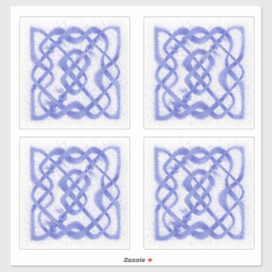 VIOLET CELTIC KNOT Vinyl Stickers (4) Aufkleber (Blatt)