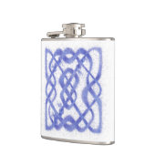 VIOLET CELTIC KNOT Vinyl Wrapped Flask Flachmann (Links)