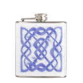 VIOLET CELTIC KNOT Vinyl Wrapped Flask Flachmann (Vorderseite)