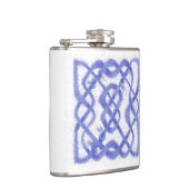 VIOLET CELTIC KNOT Vinyl Wrapped Flask Flachmann (Rechts)