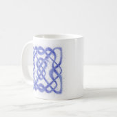 VIOLET CELTIC KNOT Weiße Tasse (Vorderseite Links)