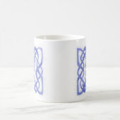 VIOLET CELTIC KNOT Weiße Tasse (Mittel)