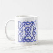 VIOLET CELTIC KNOT Weiße Tasse (Links)
