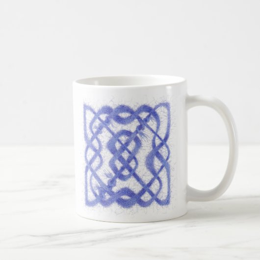 VIOLET CELTIC KNOT Weiße Tasse (Rechts)