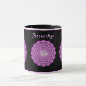 Violet Chakra Zen Yoga Namaste Personalisieren Tasse (Zentrum)