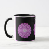 Violet Chakra Zen Yoga Namaste Personalisieren Tasse (Links)