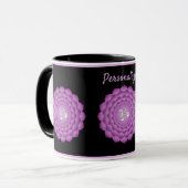 Violet Chakra Zen Yoga Namaste Personalisieren Tasse (Vorderseite Links)