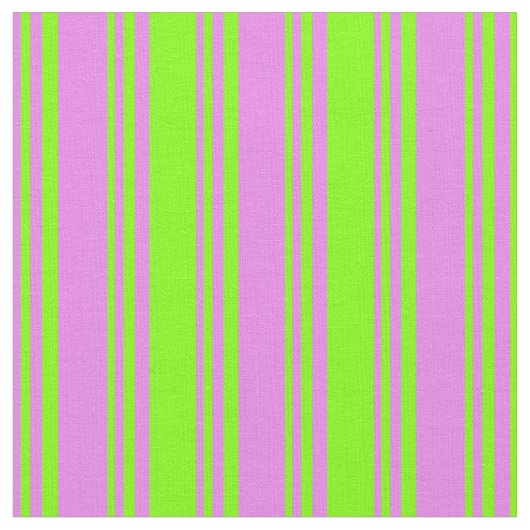Violet & Chartreuse Streifen/Linien Muster Stoff (Nahaufnahme)