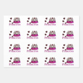 Violet Cold Illusion Princess Crown Geschenkpapier Set (Vorderseite)